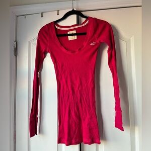 Hollister Women's Pink Long Sleeve Top